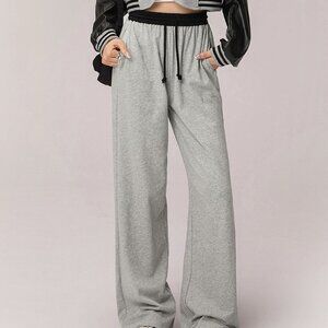 CHUU 2025 Autumn New Collection – Women's Elastic Waist Sweatpants, Letter and B